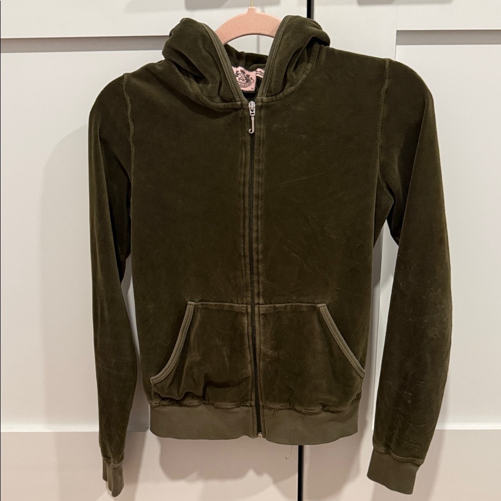 Juicy Couture Olive Green Hoodie